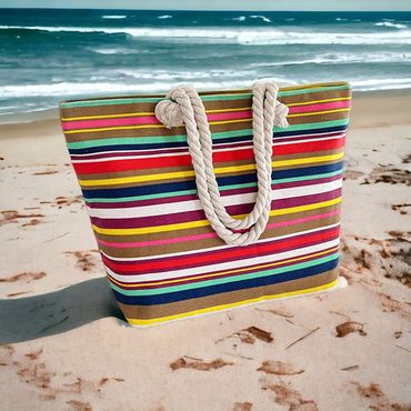 Bolso playero de lona