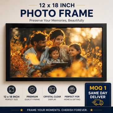 Create a personalized photo frame with your favorite picture. High-quality wooden frame, HD print, a