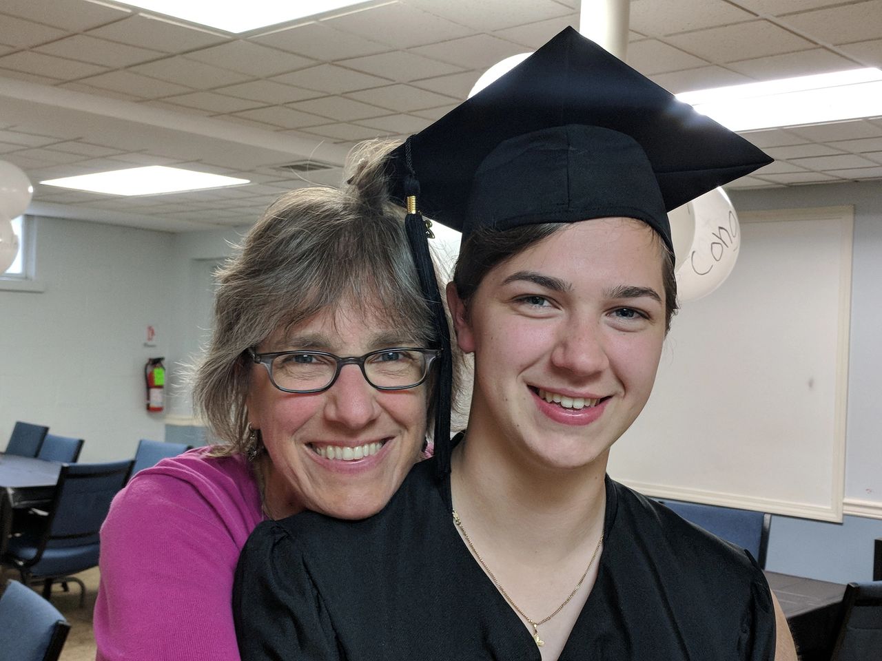 Mrs. Maczaj and daughter Julianna