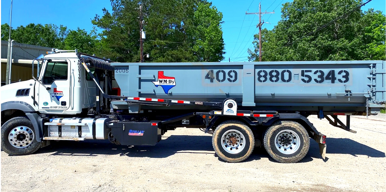 WM-D's ROLL OFF DUMPSTER RENTALS - Beaumont, TX - Warren, TX - Orange, TX - Port Arthur, TX - Vidor