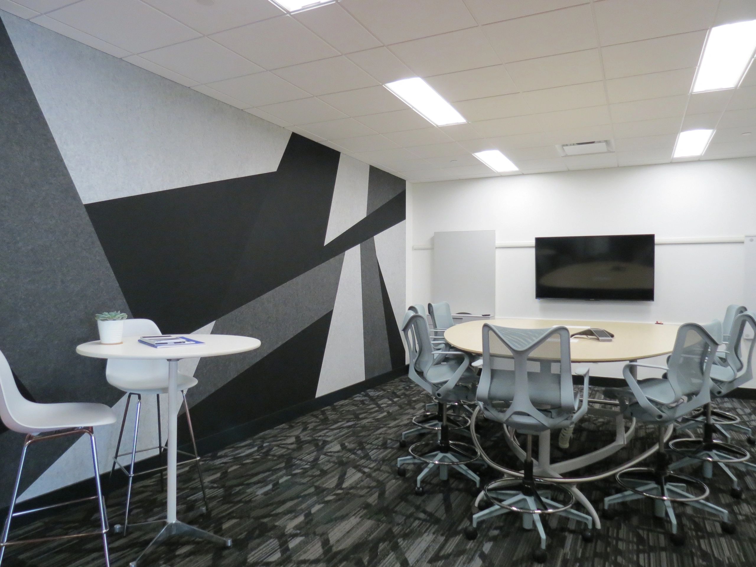 Raven Studio meeting room with felt wall