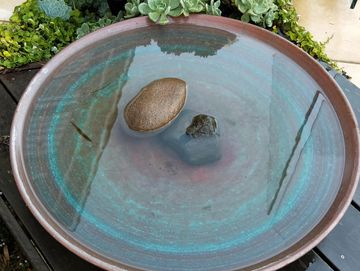 Copper Bird Bath