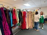 velvet wedding guest dress long sleeve Rosalyn Velvet Off-The Shoulder Long Sleeve Column Dress