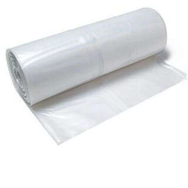 Poly plastic sheeting.