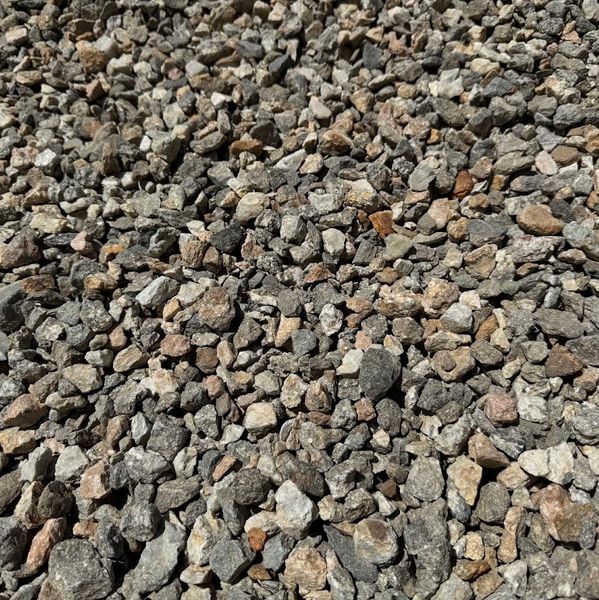 3/8" pea gravel.