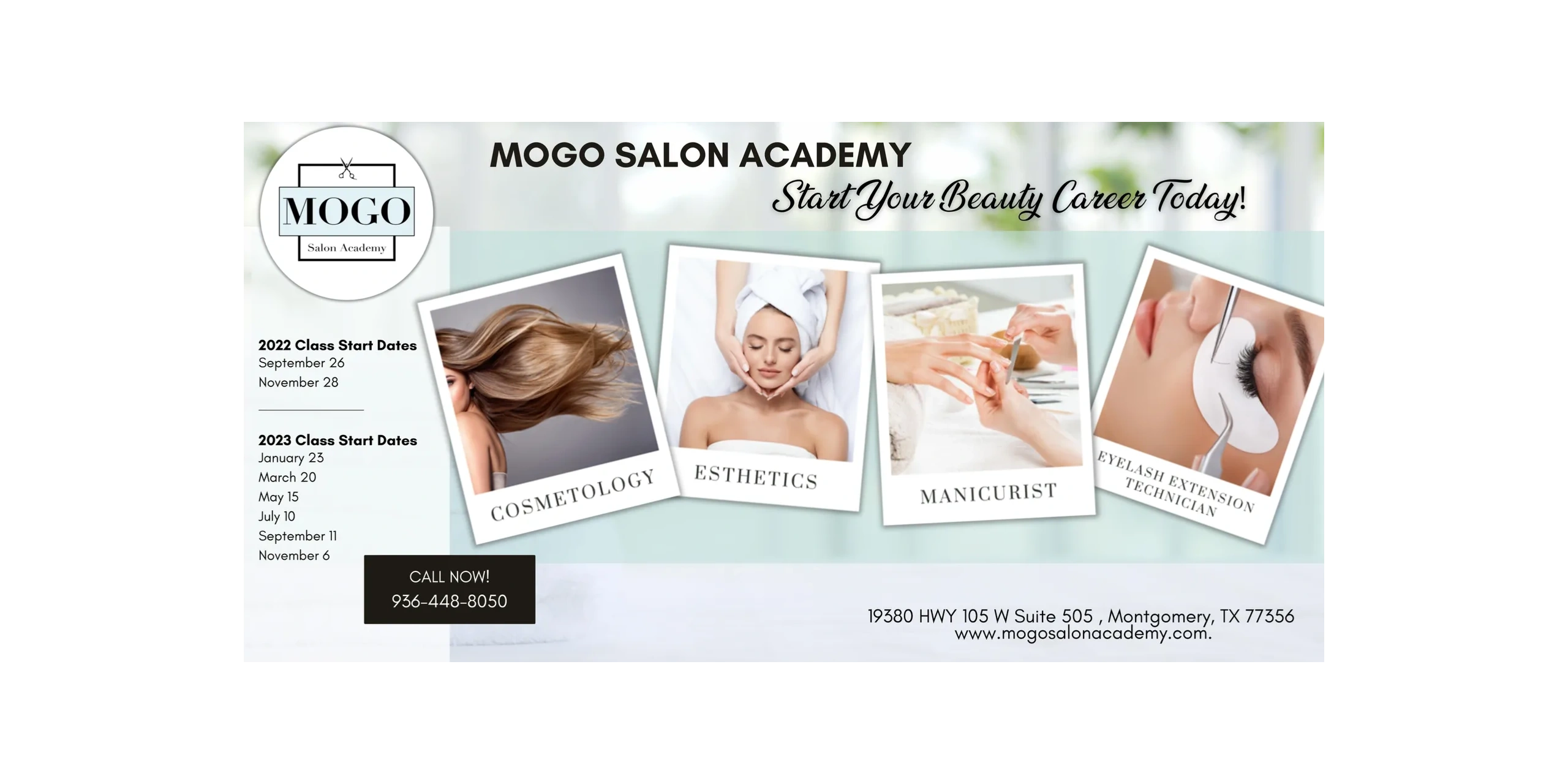 MOGO Salon Academy Cosmetology School Montgomery, Texas