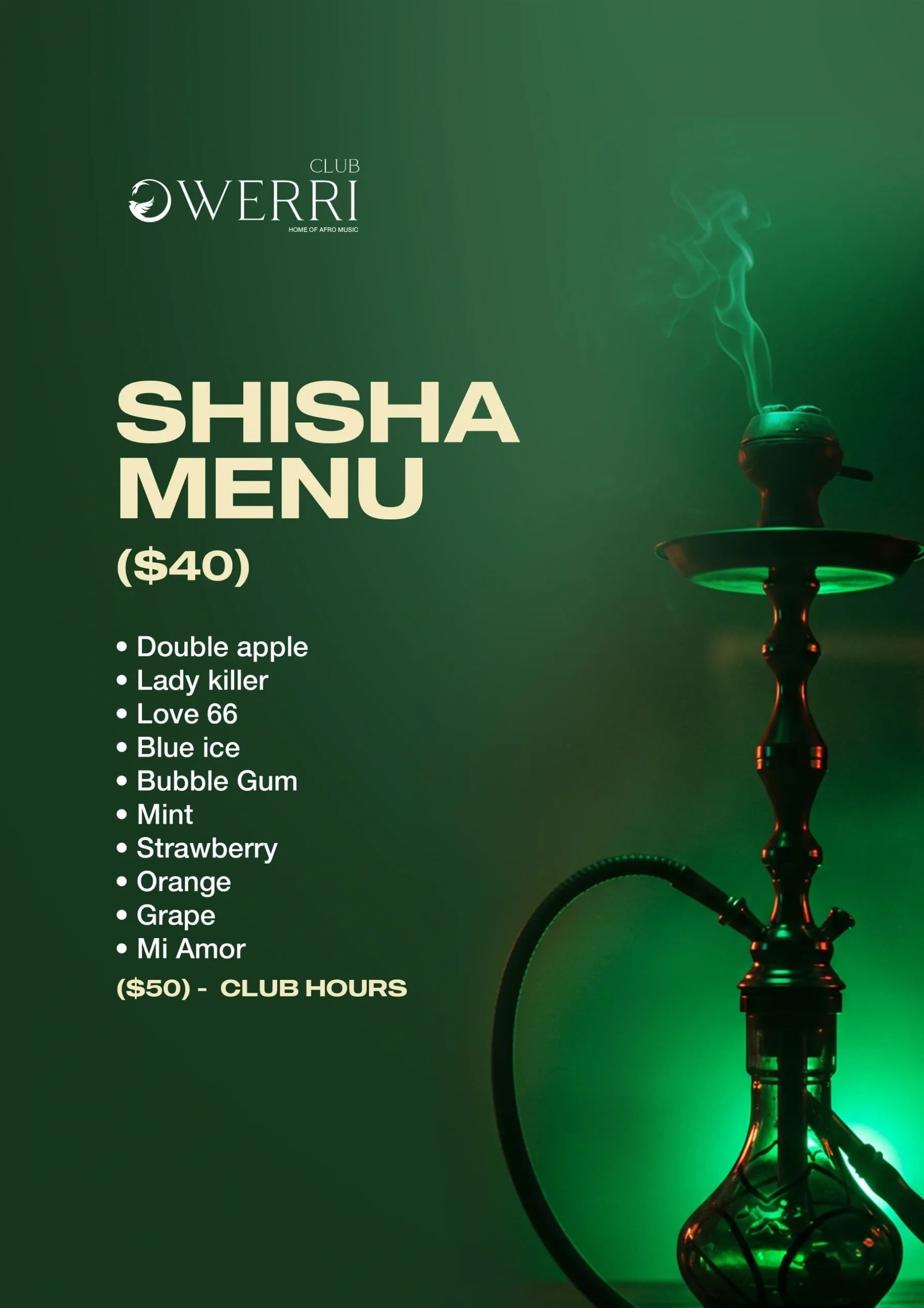 shisha, hookah, owerri, lygon street, carlton, flavours, outdoor