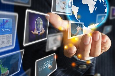 The three type of news today: print media, broadcast media, and the Internet.
