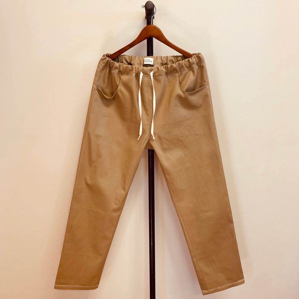 Khaki Cotton Twill Gender Neutral Pants