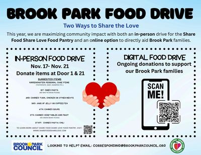 Brook Park food drive