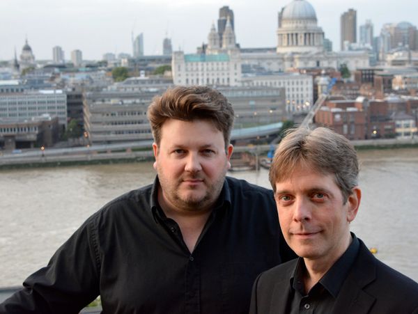 Eugene Asti and a man