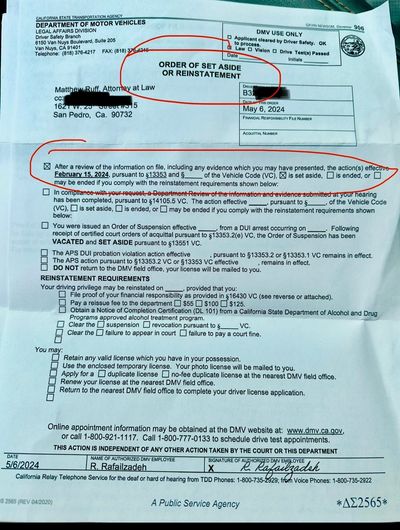 Matthew Ruff Wins Redondo Beach DUI Refusal 
