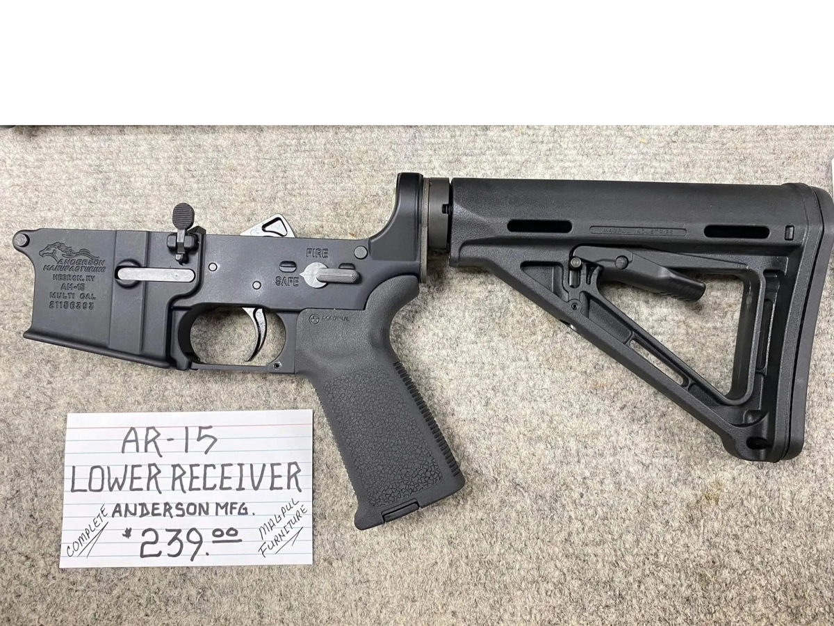 Anderson AR15 complete lower receiver