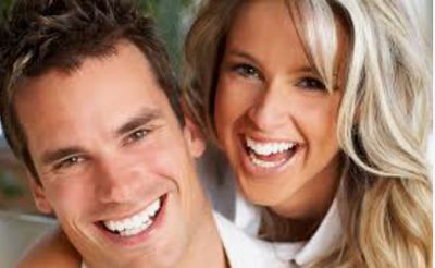 Young Couple smiling in the picture