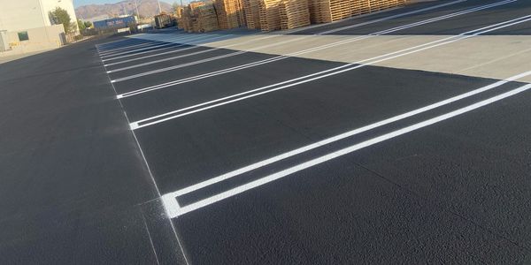 Parking lot striping 