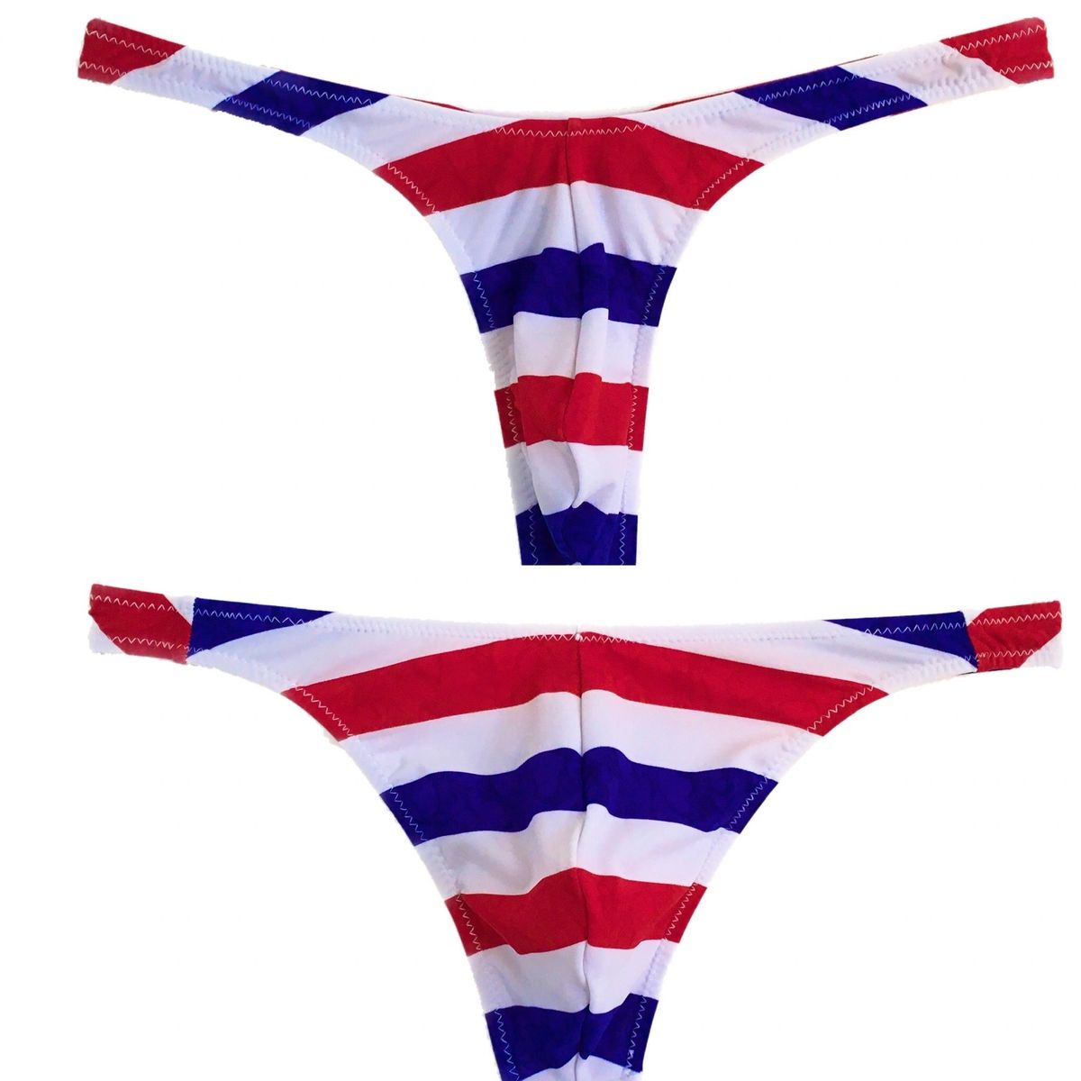 Red White & Blue Stripes Thong * Swimsuit Collection