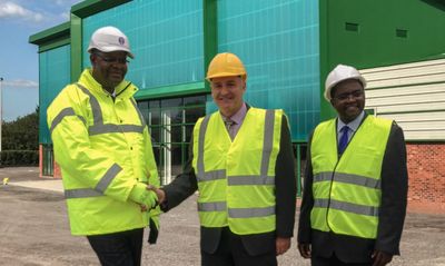 Managing Director Mr Philip Carpenter handing of £20 Million pound conference 