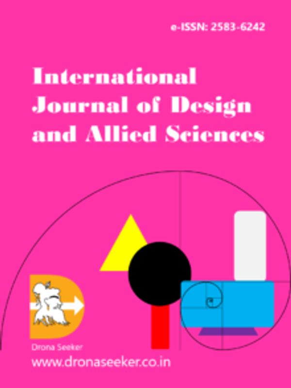 Cover of International Journal of Design and Allied Sciences.