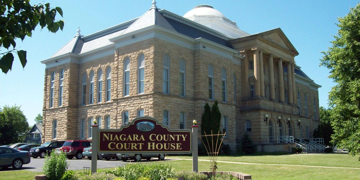 Niagara County Courthouse located in Lockport, NY.