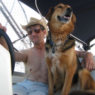 Mike Salisbury and first mate Mac.