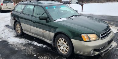 2002 Subaru Outback for sale cheap low mileage car at lux car sales 1040 Dundee Ave east Dundee 