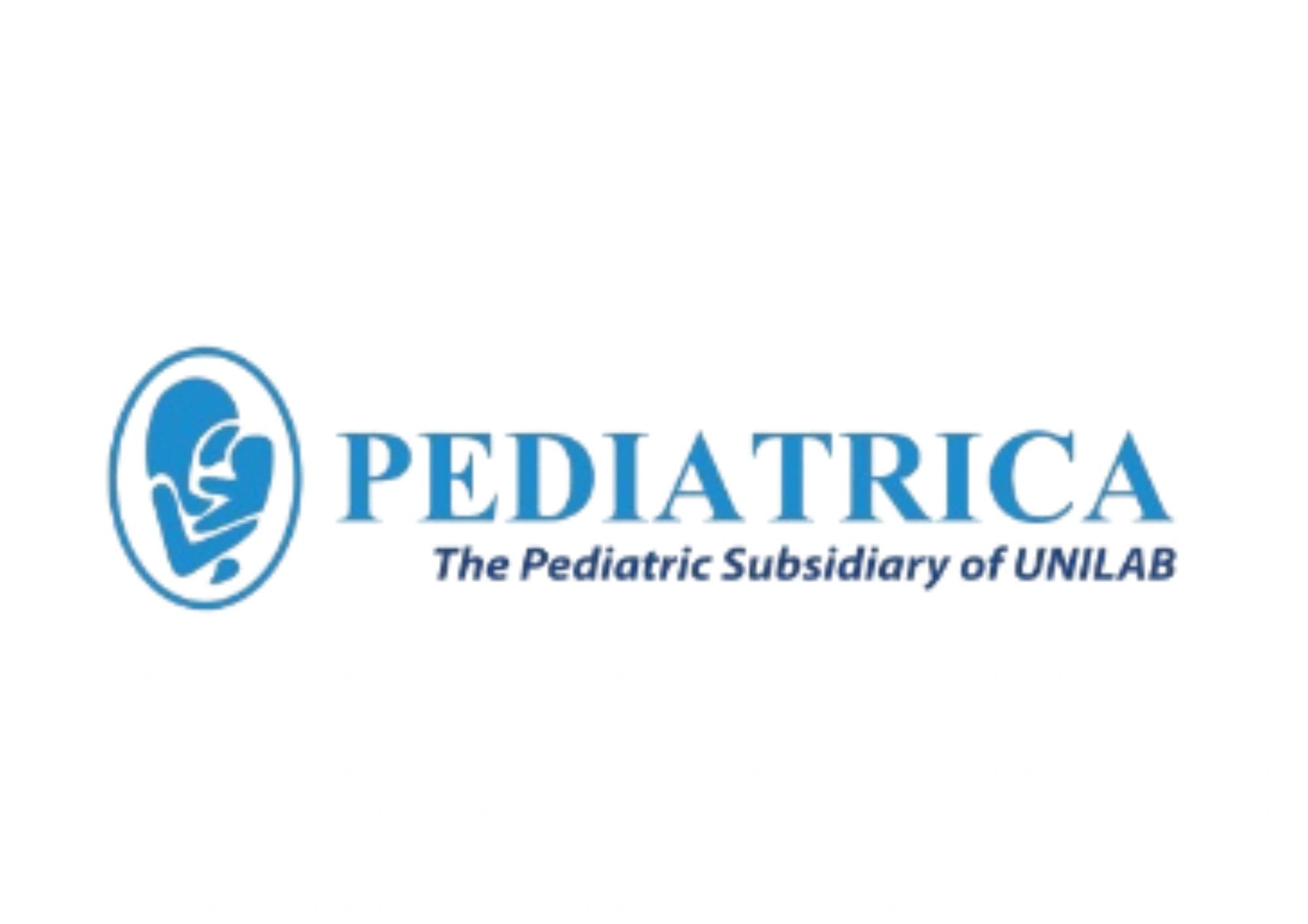 Logo for Pediatrica, pediatric subsidiary of UNILAB.