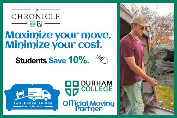 Durham College and Two Broke Dudes in a Rented Truck team up to offer students 10% off their moves!