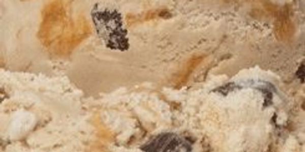 Close-up of chocolate chip cookie dough.