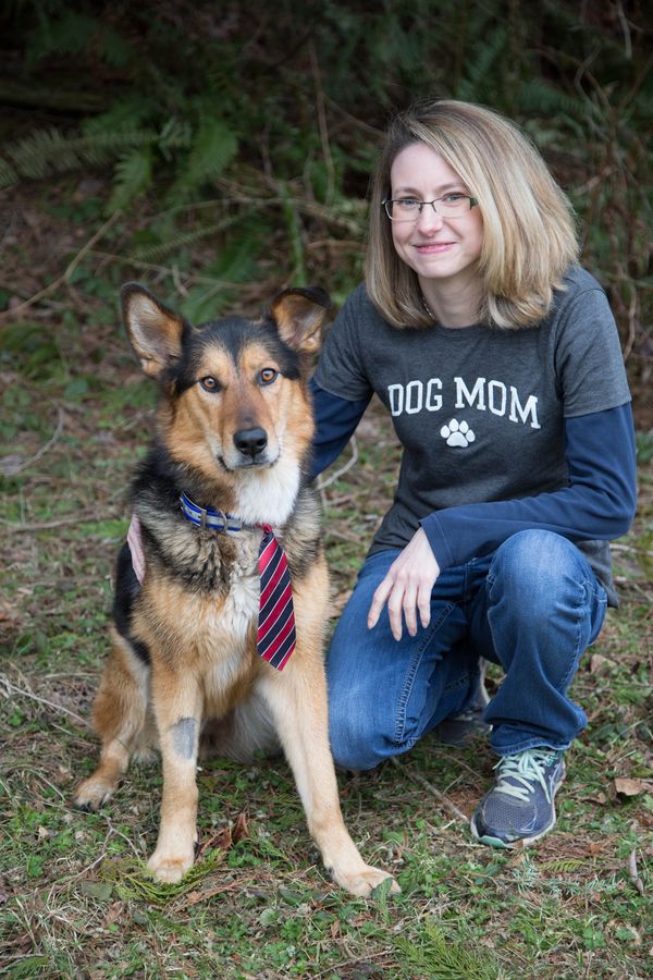 Dr. Kelly McIvor and her beloved late dog Toby