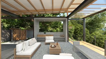 Diseño arquitectonico residencial, casa de campo en el volcan, san salvador, El Salvador BIOMAS