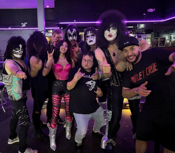 Cecelia Band with KISS