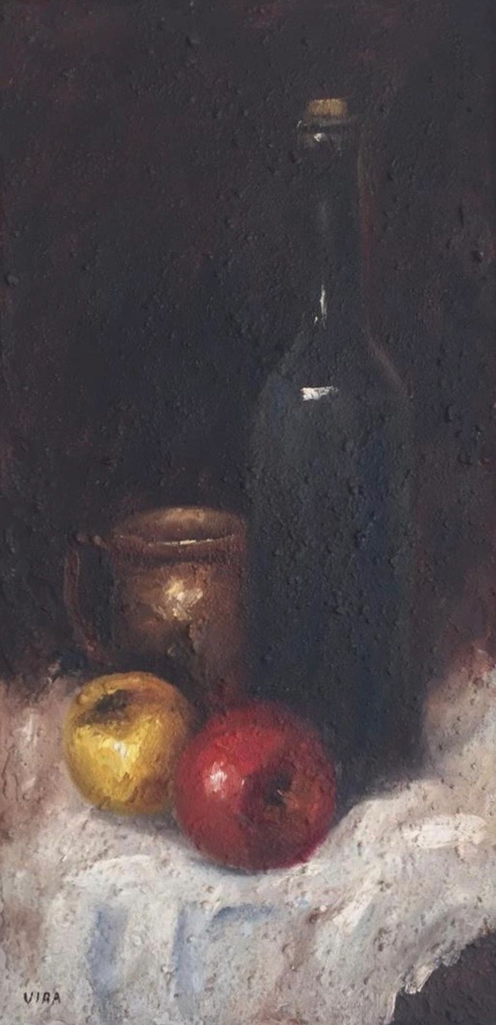 La botella del abuelo
Óleo sobre fibracel
30 x 60 cm