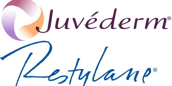 Dermal filler logo Juvederm, Restylane