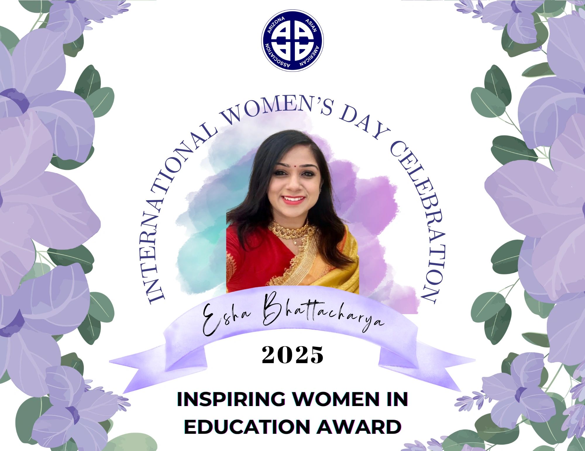 Esha Bhattacharya of India Association of Phoenix