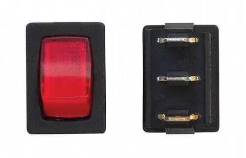 American Technology Components 12 VDC Mini Red Illuminated On/ Off ...