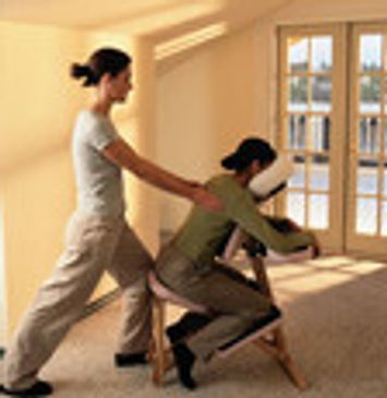 On-site corporate chair massage weekly or monthly
