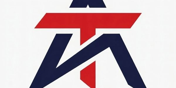 A stylized logo combining a letter and a star.