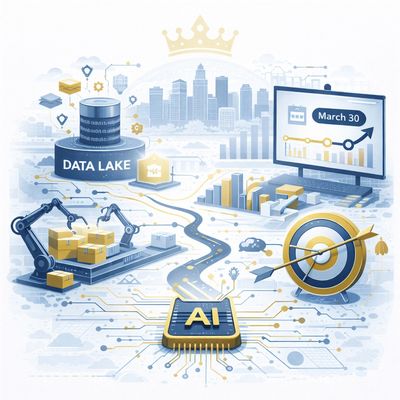 AI integrates data lakes, automation, and analytics for smart decision-making.