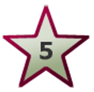 five-star rating logo