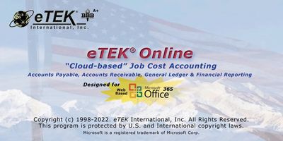 etek online splash screen