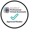 Approved Member of the Association of Professional Virtual Assistants