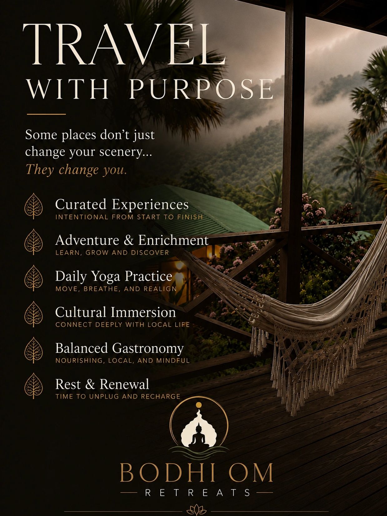 Travel with purpose: transformative experiences offered by Bodhi Om Retreats.