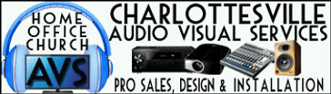 Charlottesville Audio Visual Services Website 2023
