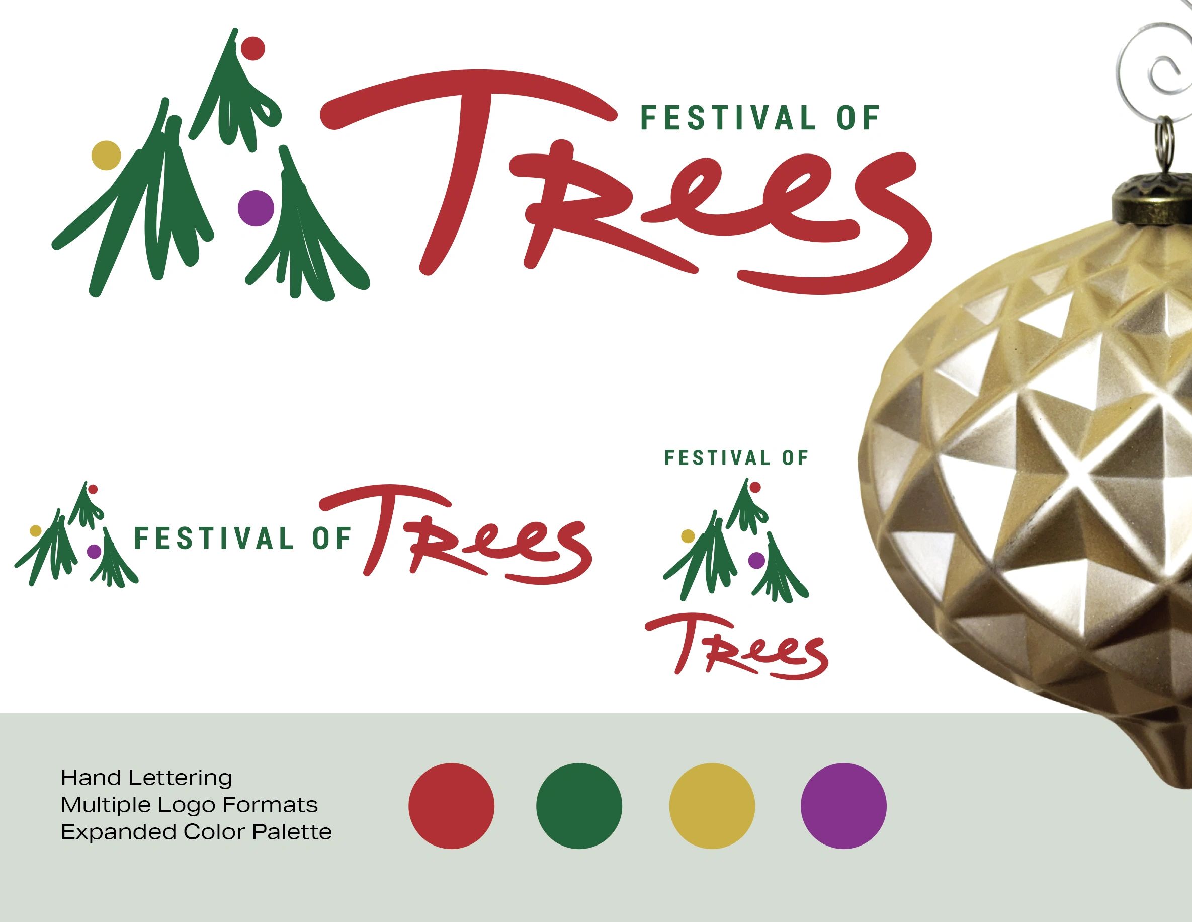 Muskegon Art Museum Festival of Trees Event Branding