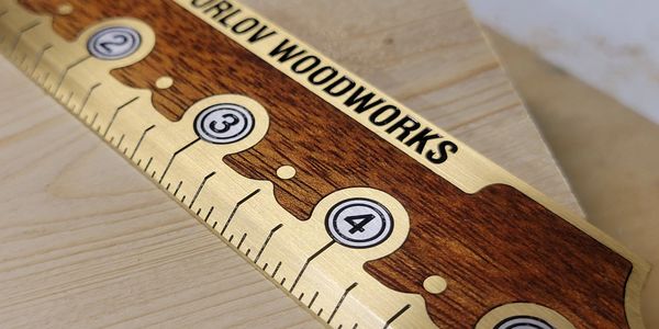Custom made woodworking Orlov Woodwoorks ruler