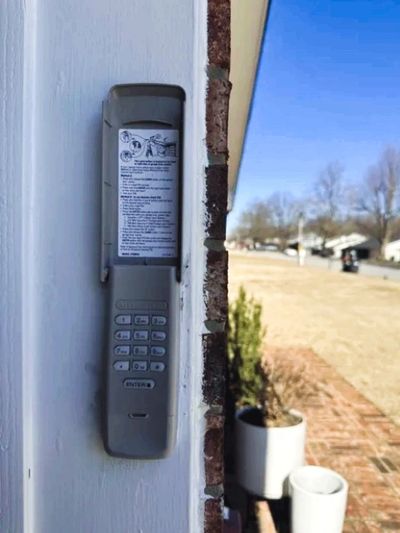 garage door keypad