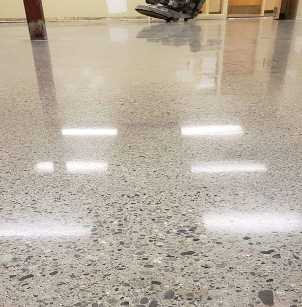 school polished concrete floors,