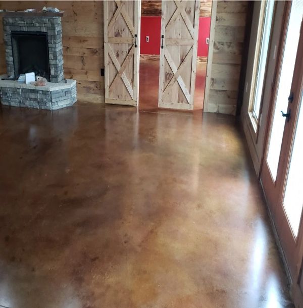acid stain floors,