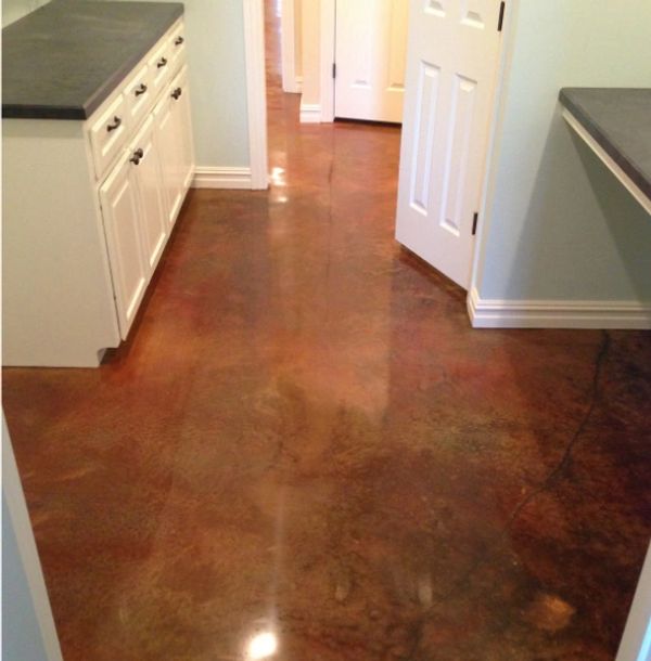 colored concrete floors