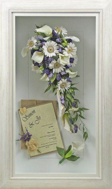 Preserved wedding bouquet. Freeze dried flowers. Created by The Flower Preservation Studio.